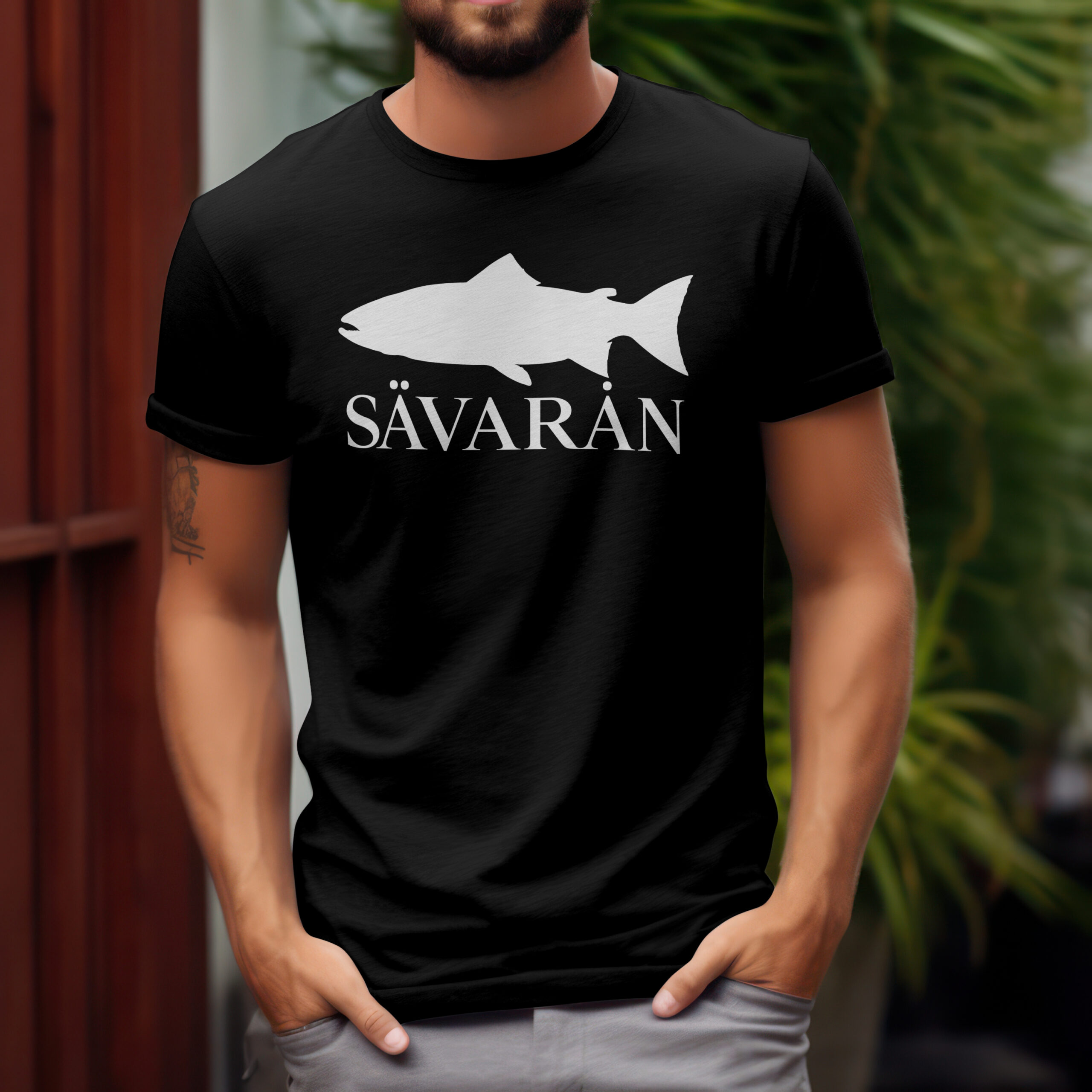 Sävarån svart T-shirt