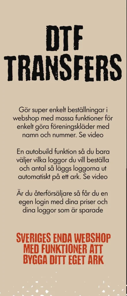 Här skapar du dina egna DTF transfers mobil